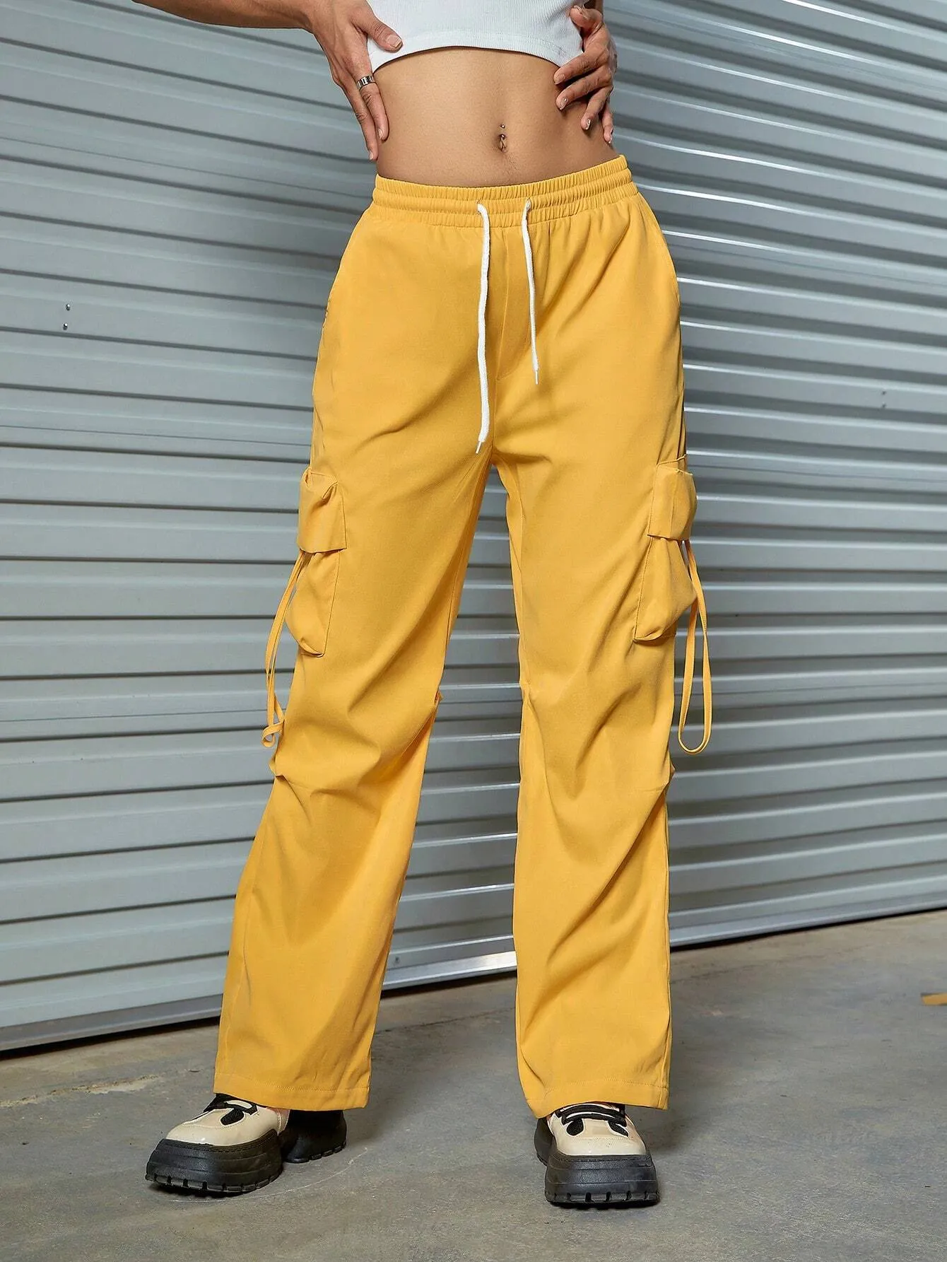 Versatile Pants With Pockets And Adjustable Waist