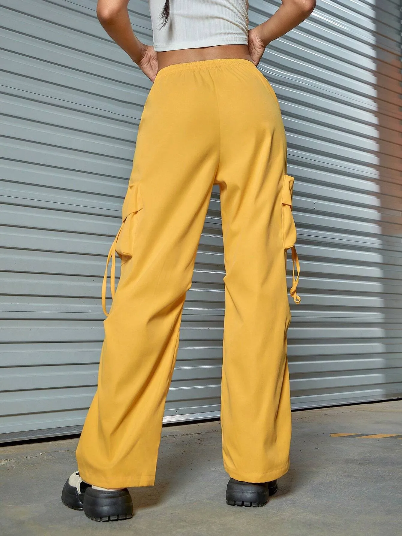 Versatile Pants With Pockets And Adjustable Waist