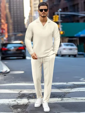 Versatile Waffle Tracksuit Set