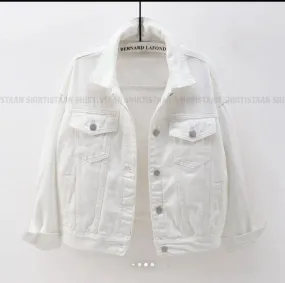 WHITE DENIM JACKET