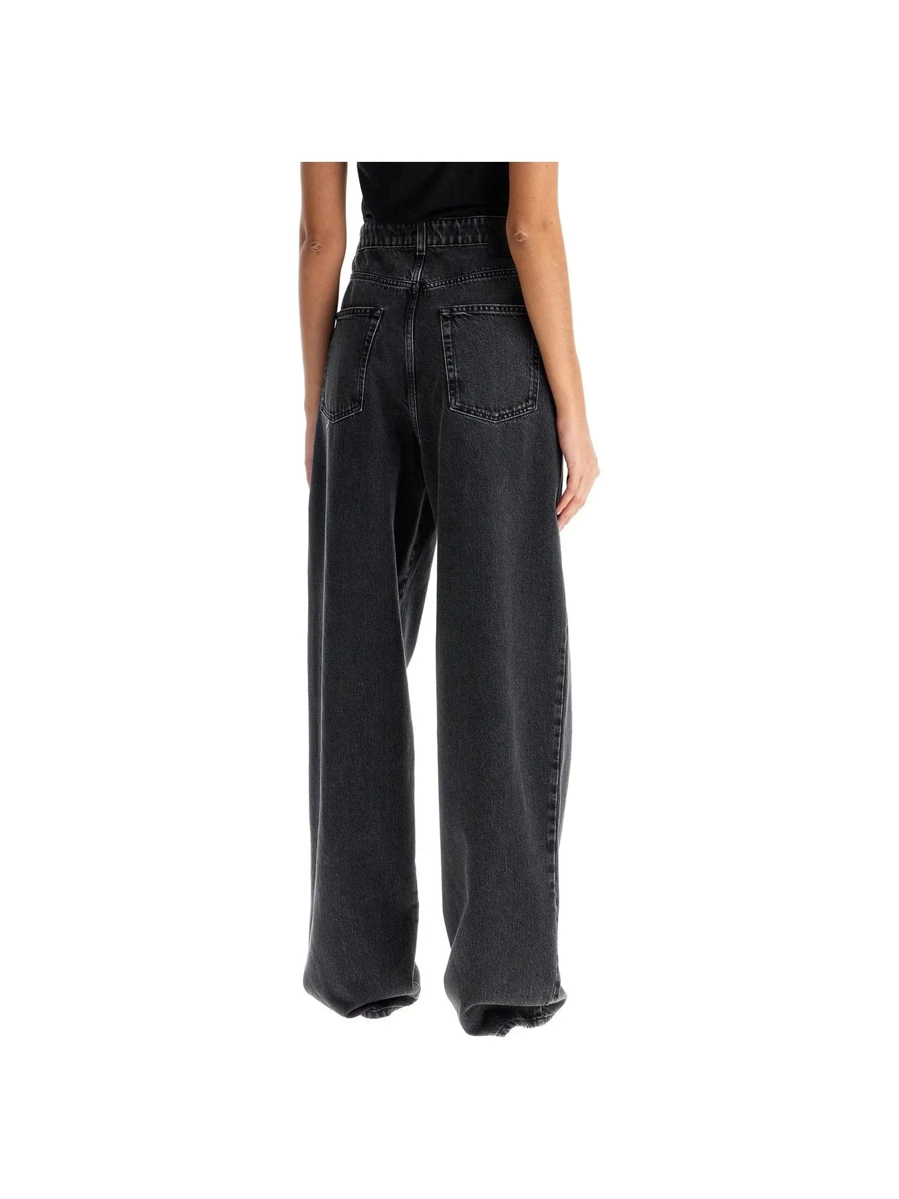 Wide-Leg Relaxed Denim Jeans
