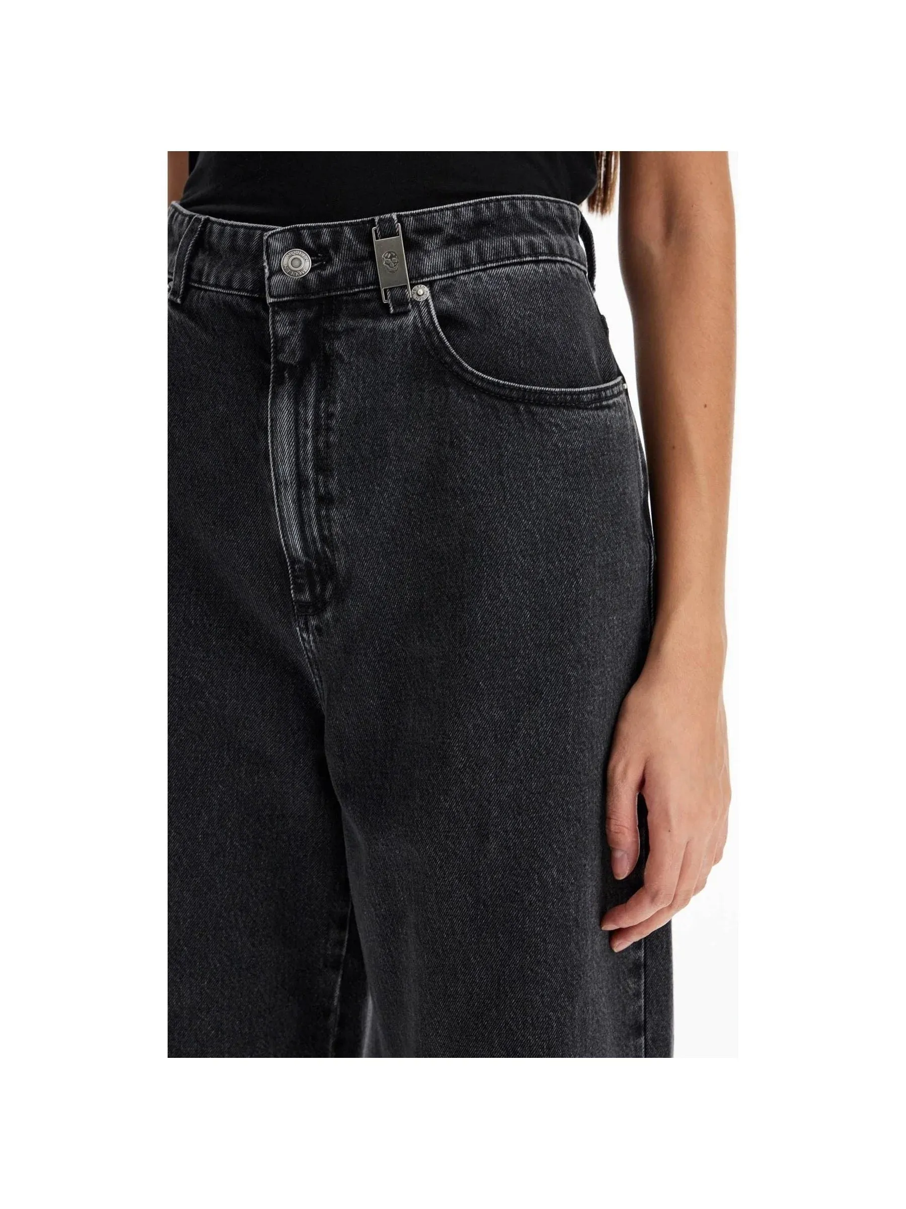 Wide-Leg Relaxed Denim Jeans