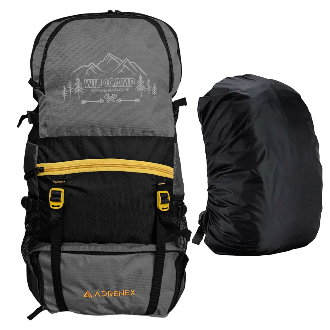 Wildcamp Travel Backpack - 55 Litre - GREY