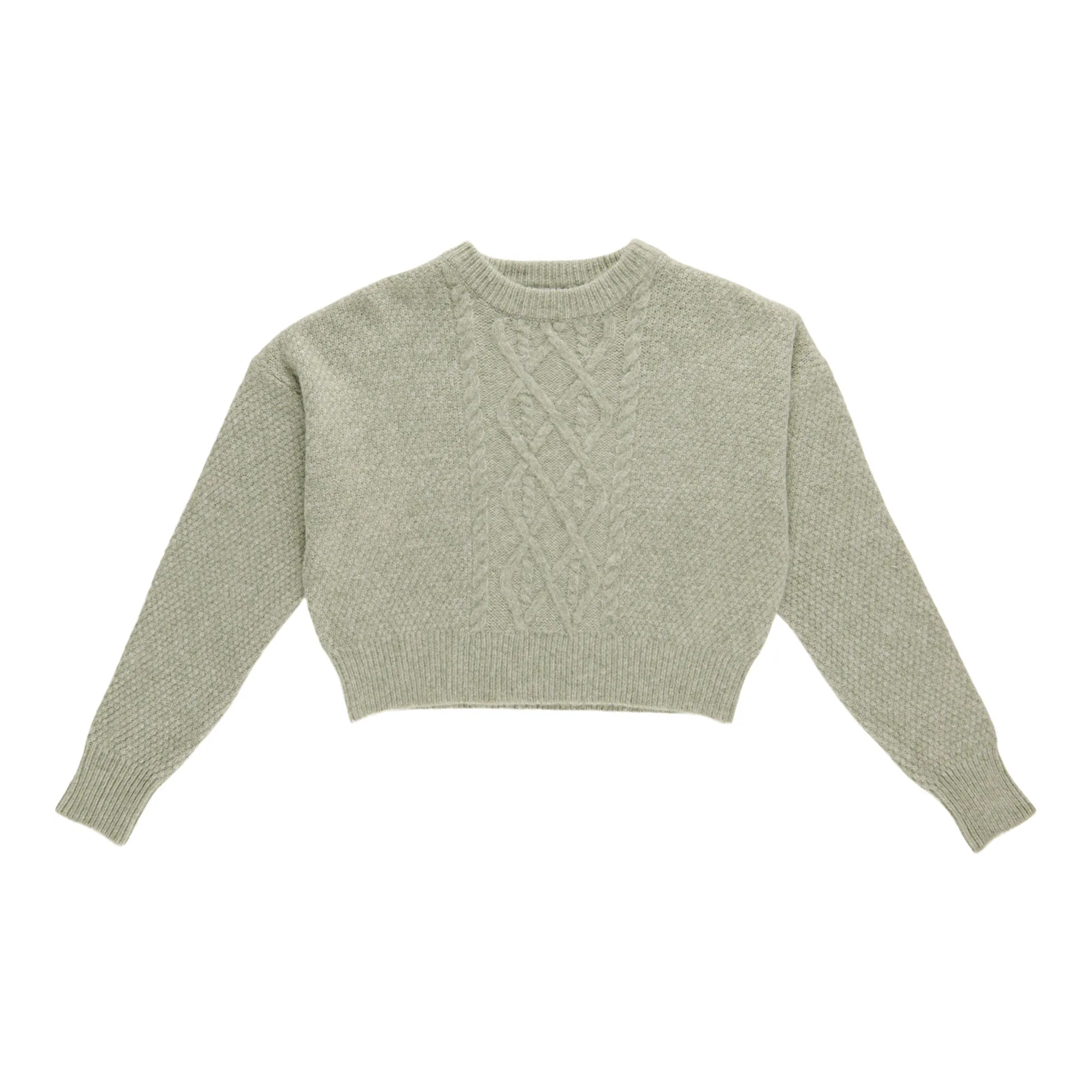 Women's Cable Cropped Sweater