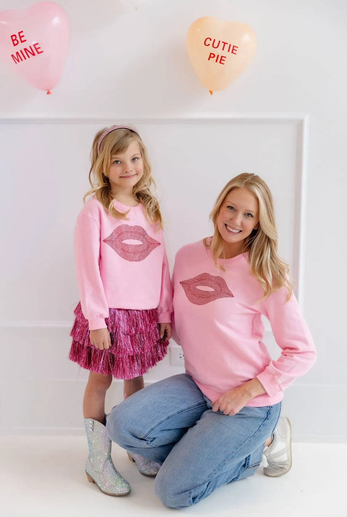 Women's Crystal Lip Sweatshirt