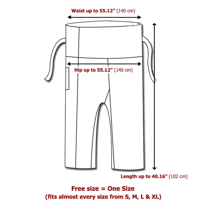 Women's Thai Fisherman Pants Midnight Black