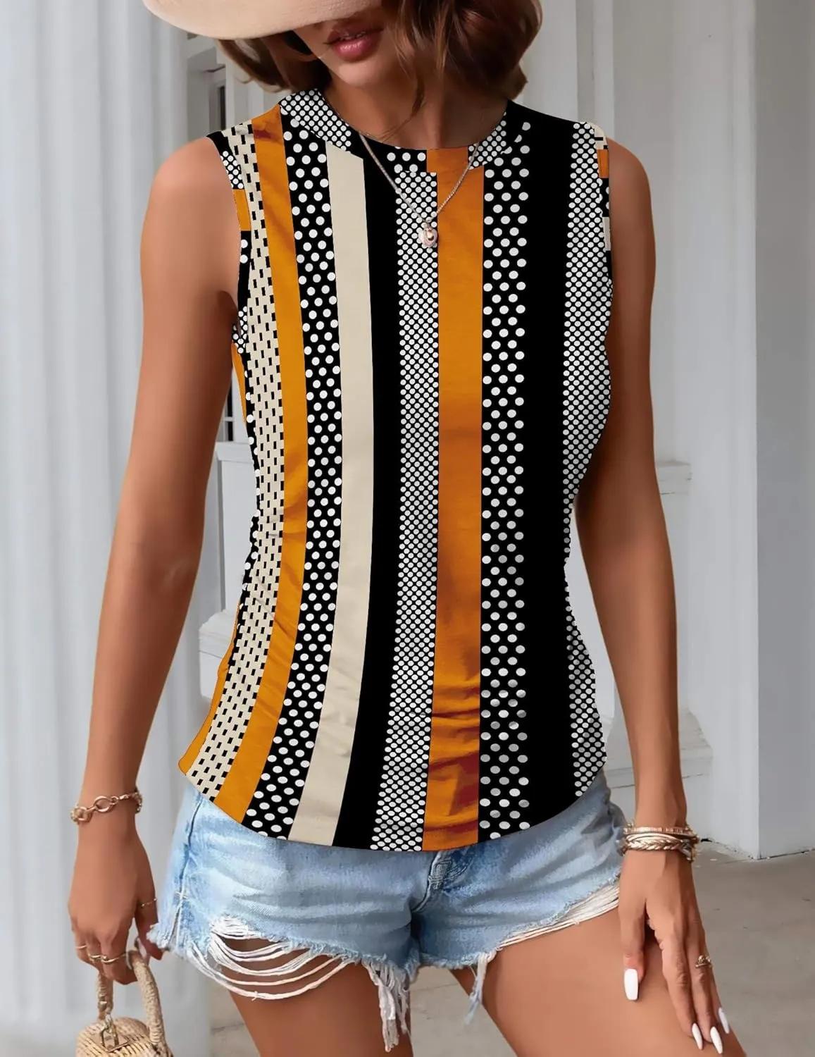 Zeagoo Ruched Tank Tops Dressy Casual Shirts