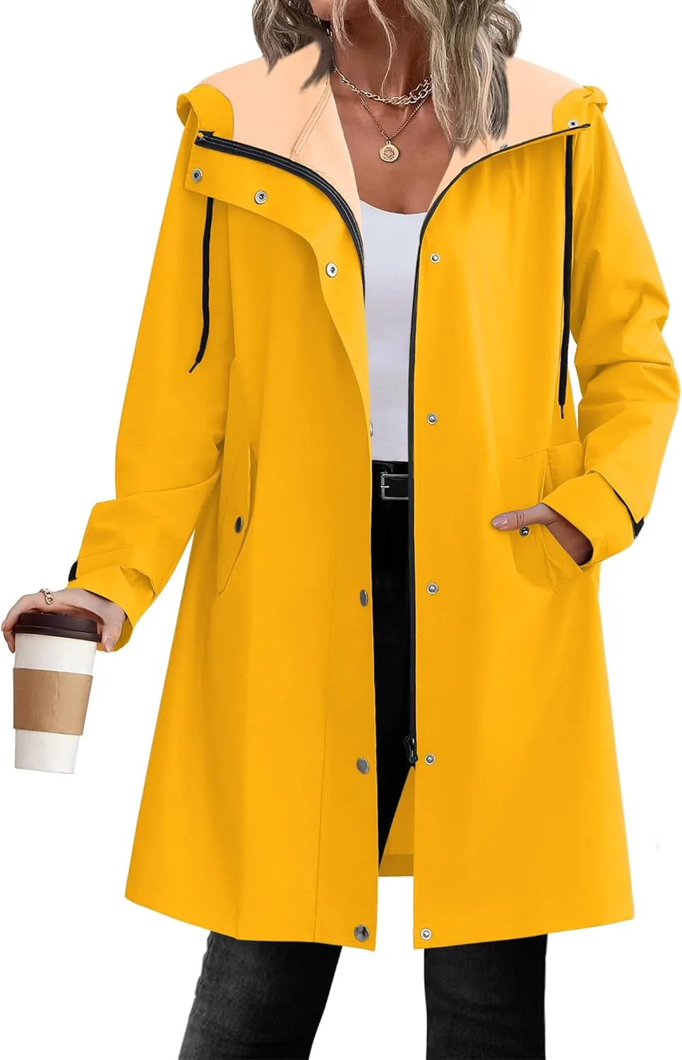 Zeagoo Waterproof Raincoat Lightweight Rain Jacket