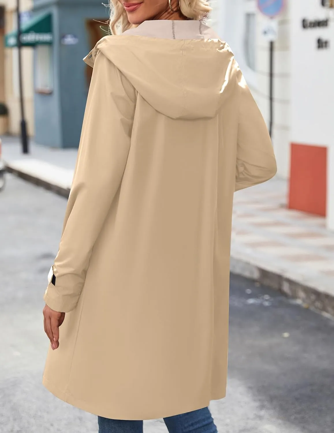 Zeagoo Waterproof Raincoat Lightweight Rain Jacket