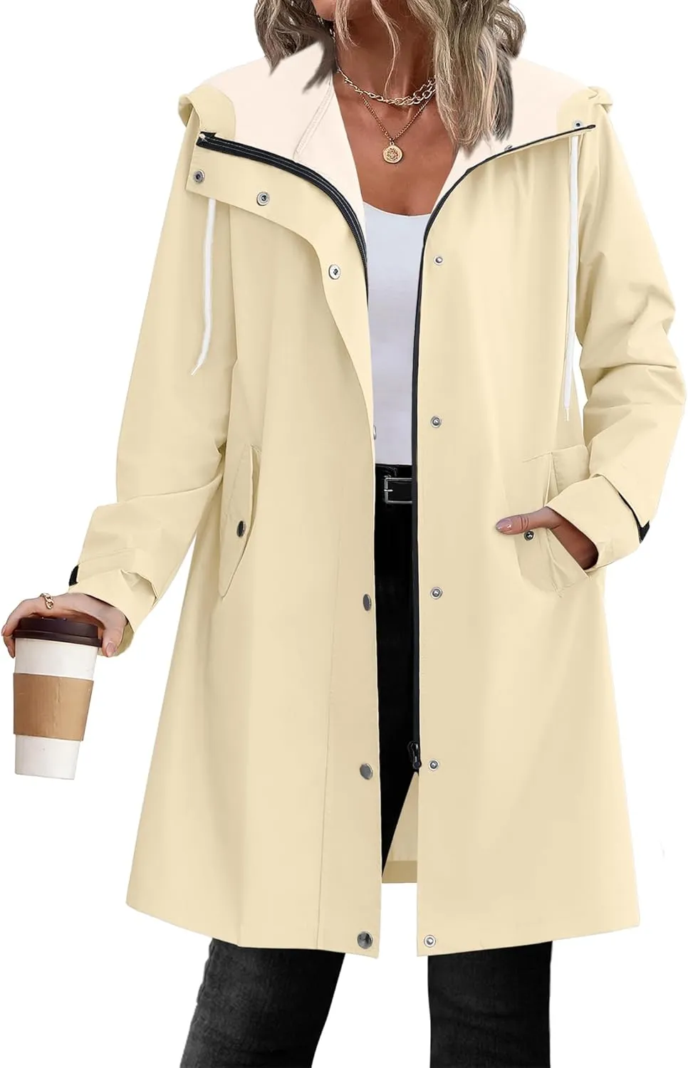 Zeagoo Waterproof Raincoat Lightweight Rain Jacket