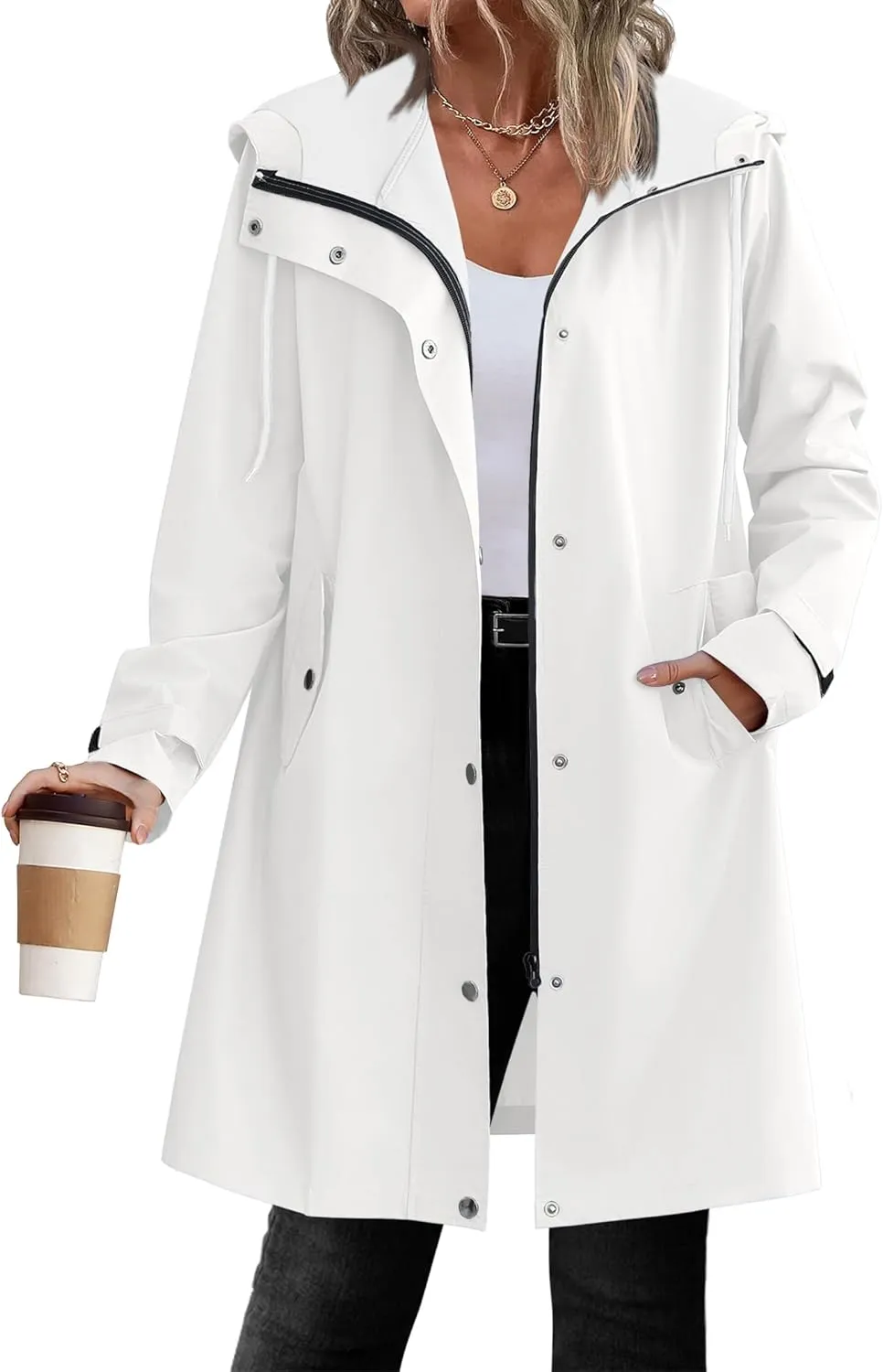 Zeagoo Waterproof Raincoat Lightweight Rain Jacket