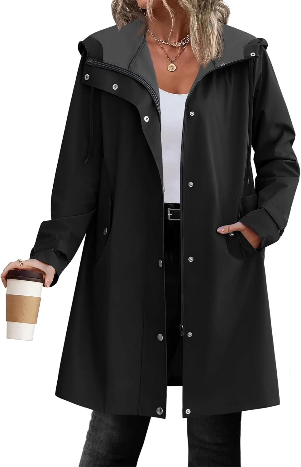Zeagoo Waterproof Raincoat Lightweight Rain Jacket