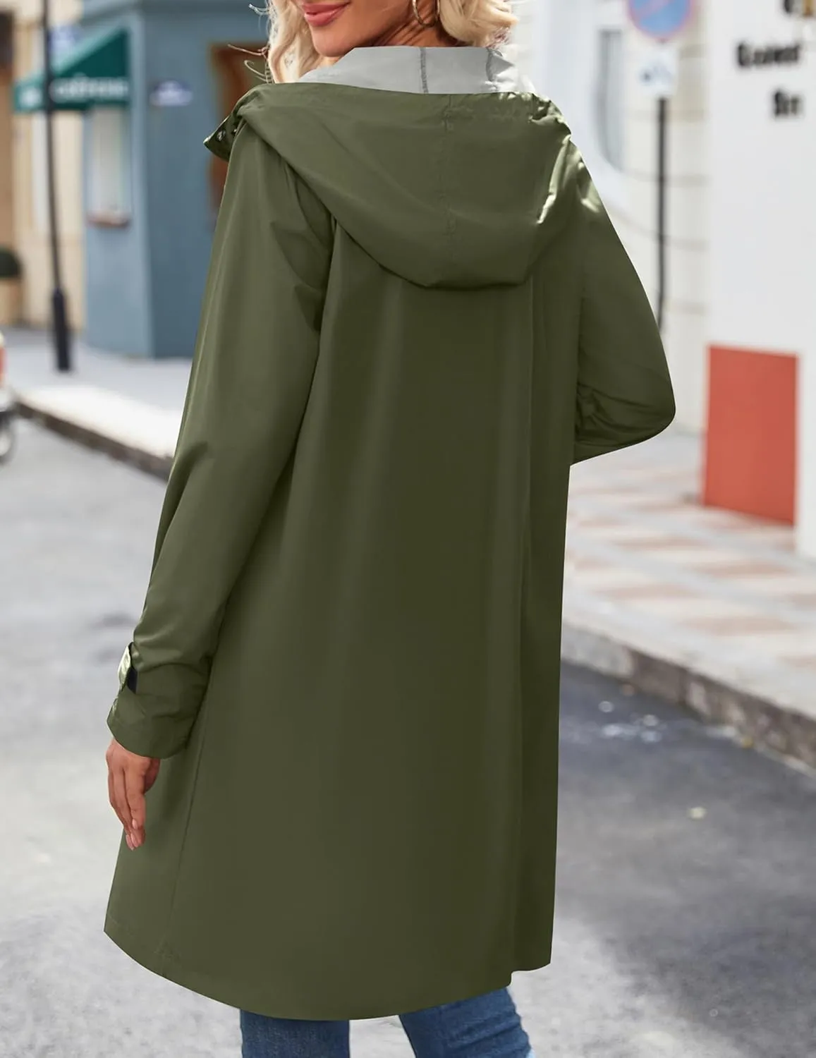 Zeagoo Waterproof Raincoat Lightweight Rain Jacket