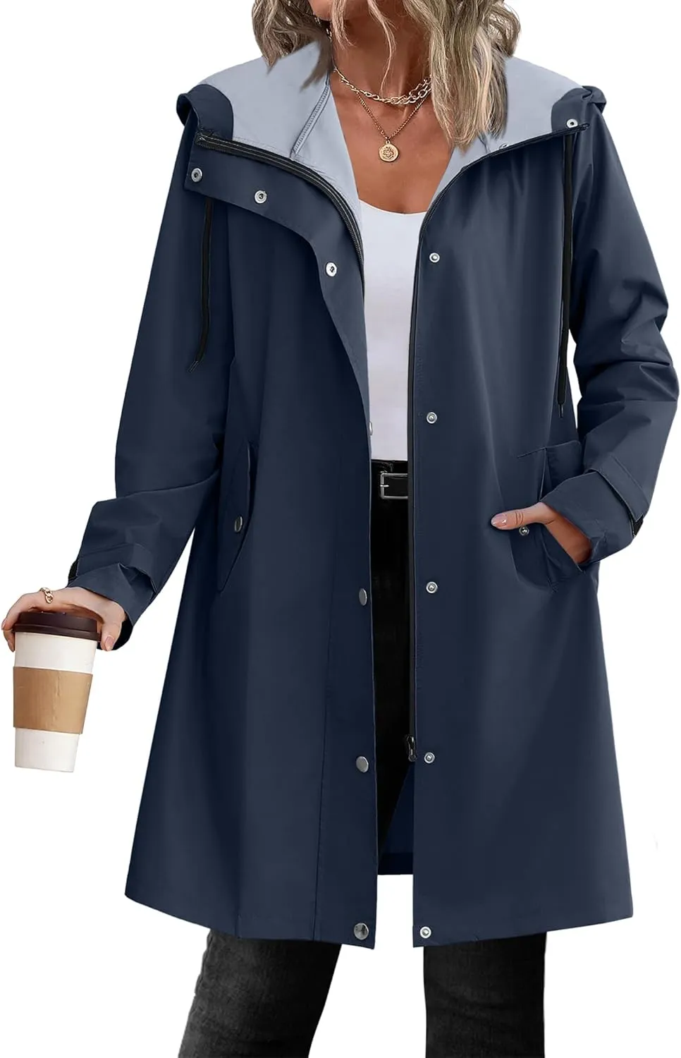 Zeagoo Waterproof Raincoat Lightweight Rain Jacket