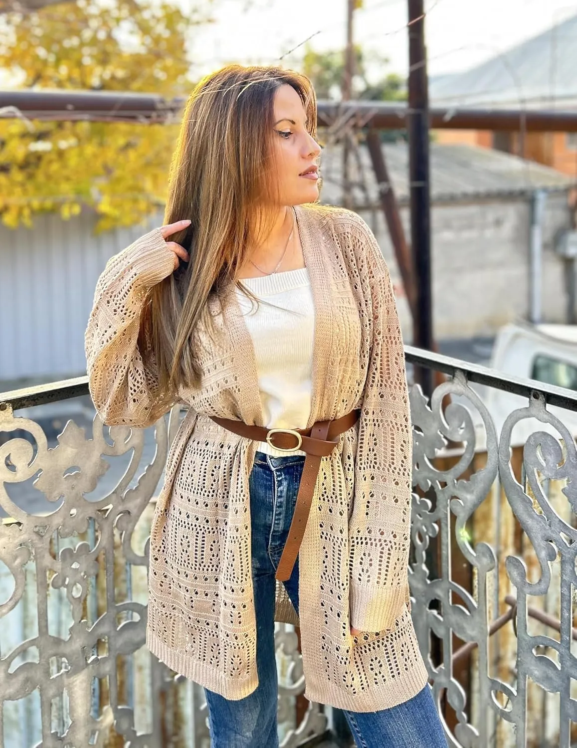 Zeagoo Womens 2025 Summer Crochet Cardigan Sweaters