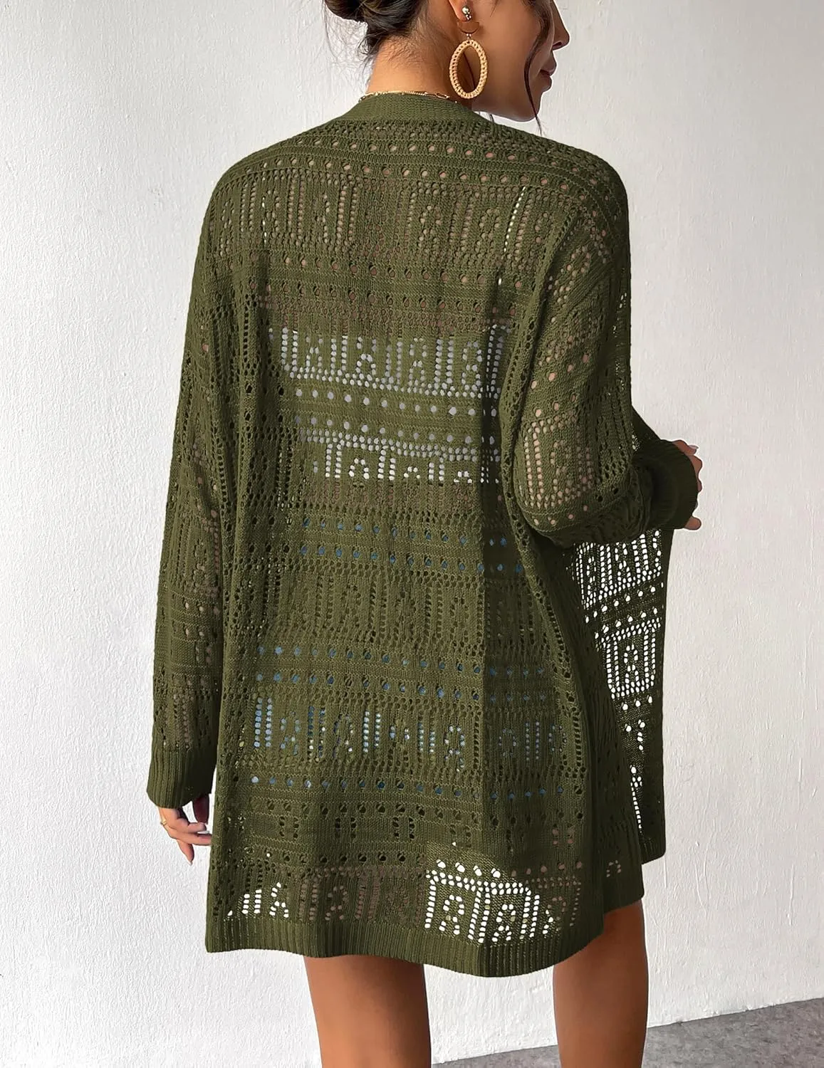Zeagoo Womens 2025 Summer Crochet Cardigan Sweaters