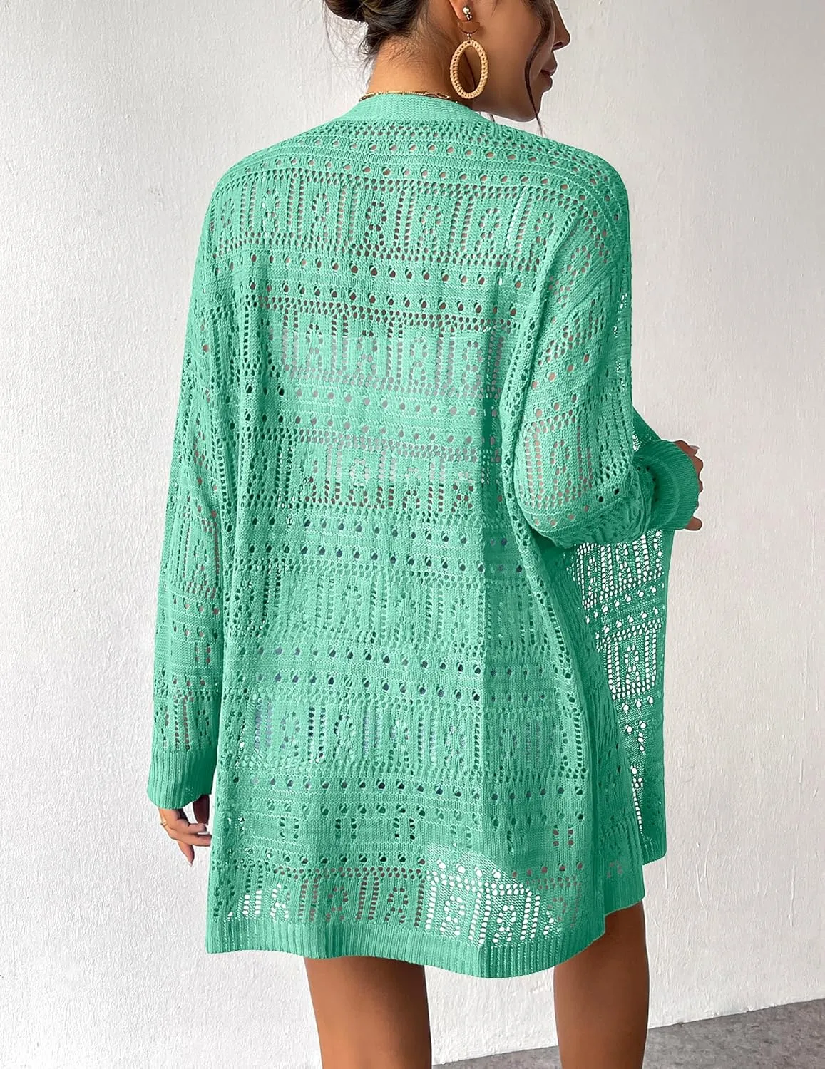 Zeagoo Womens 2025 Summer Crochet Cardigan Sweaters