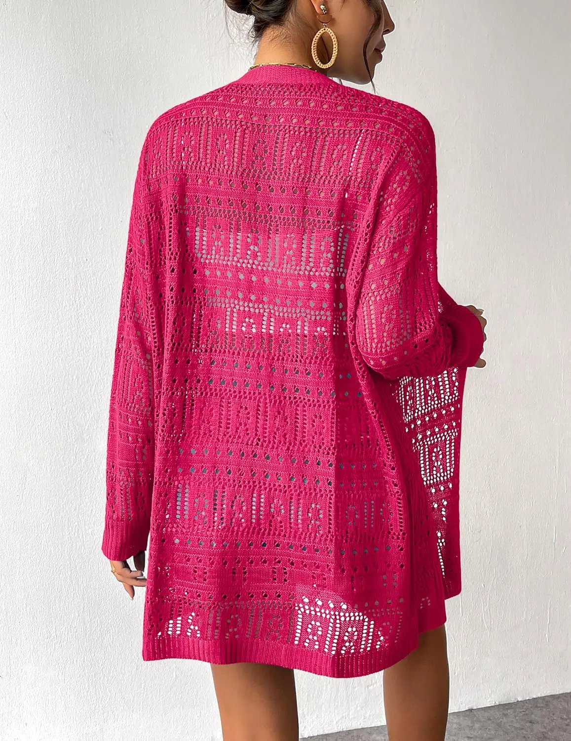 Zeagoo Womens 2025 Summer Crochet Cardigan Sweaters