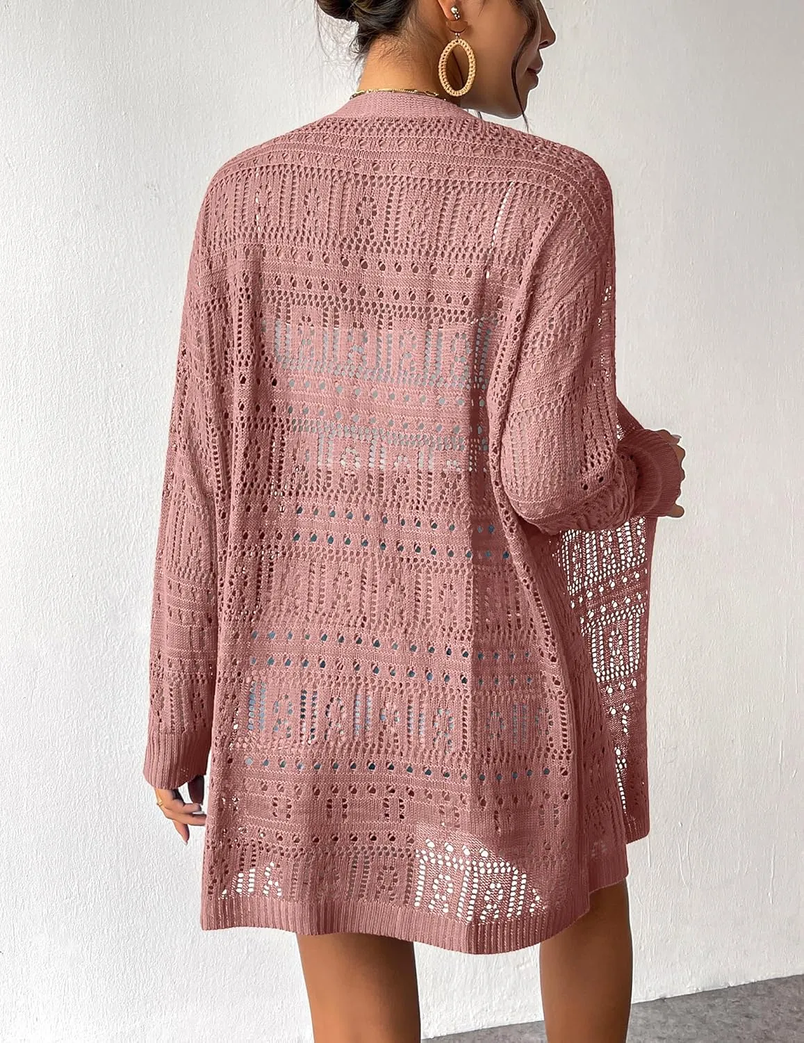 Zeagoo Womens 2025 Summer Crochet Cardigan Sweaters