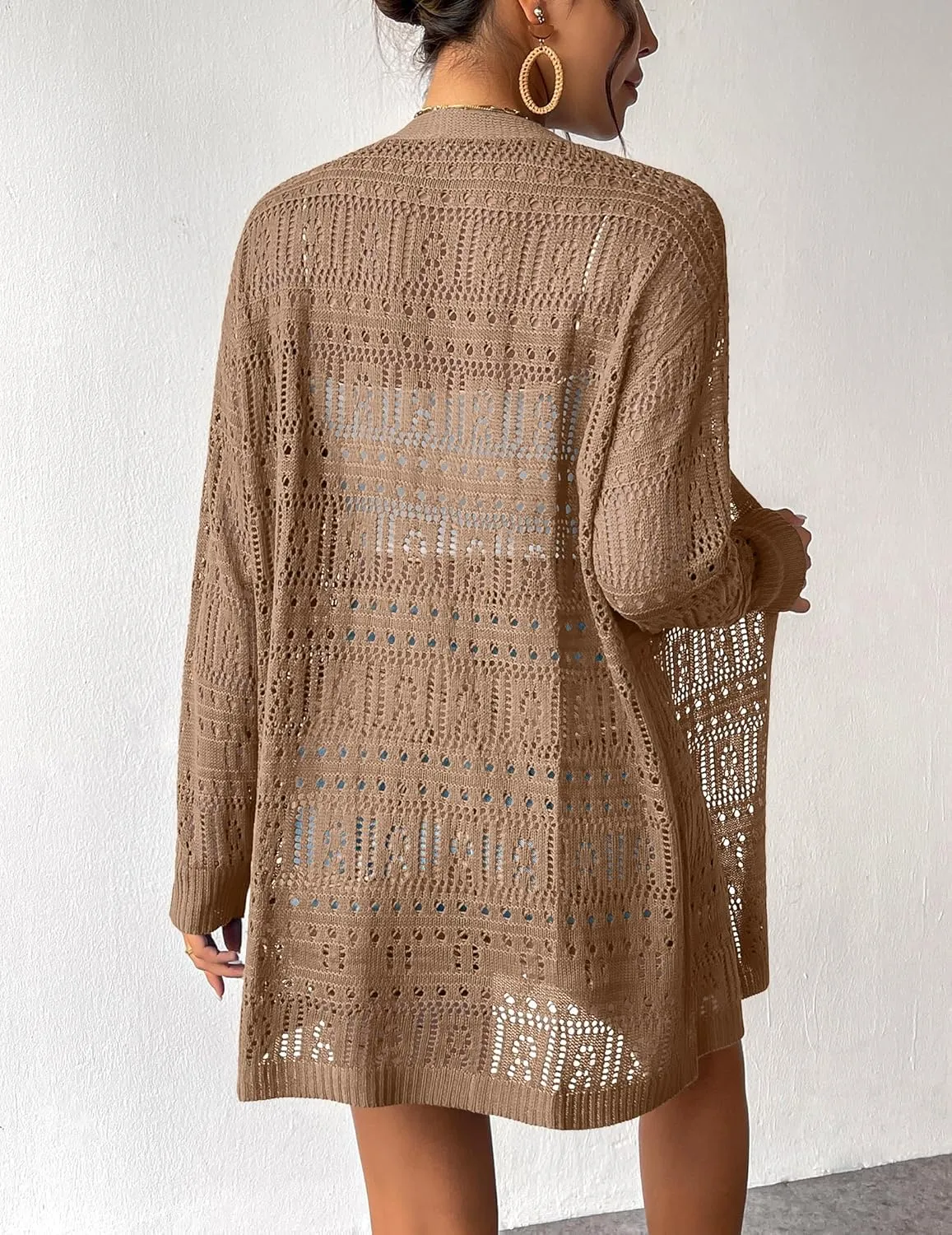 Zeagoo Womens 2025 Summer Crochet Cardigan Sweaters