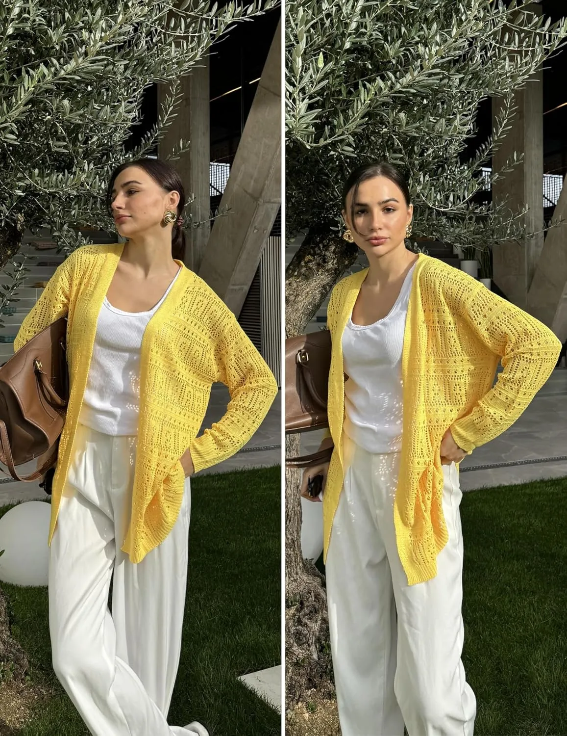 Zeagoo Womens 2025 Summer Crochet Cardigan Sweaters
