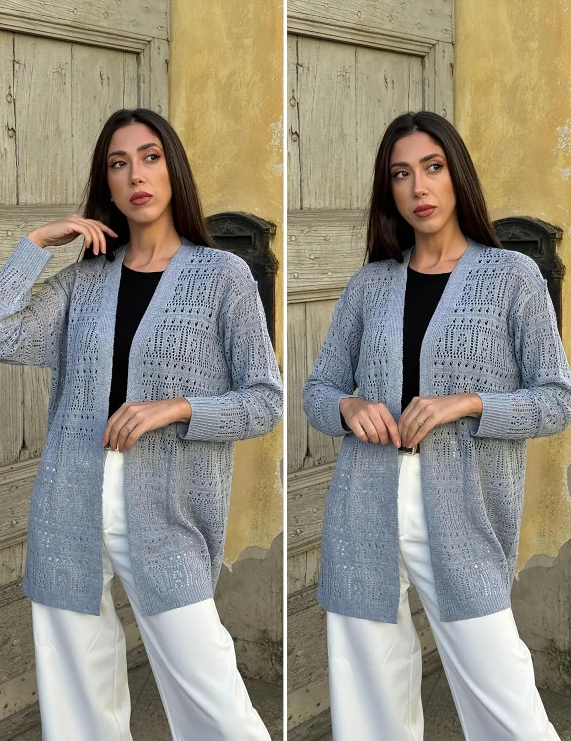 Zeagoo Womens 2025 Summer Crochet Cardigan Sweaters