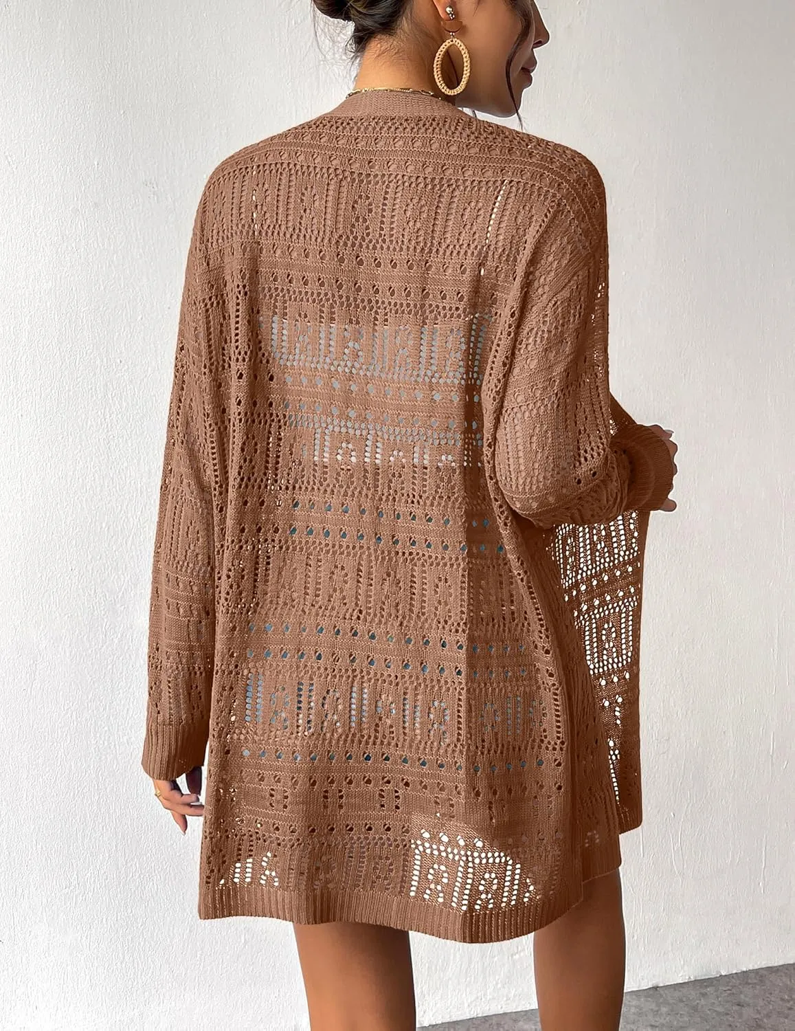 Zeagoo Womens 2025 Summer Crochet Cardigan Sweaters