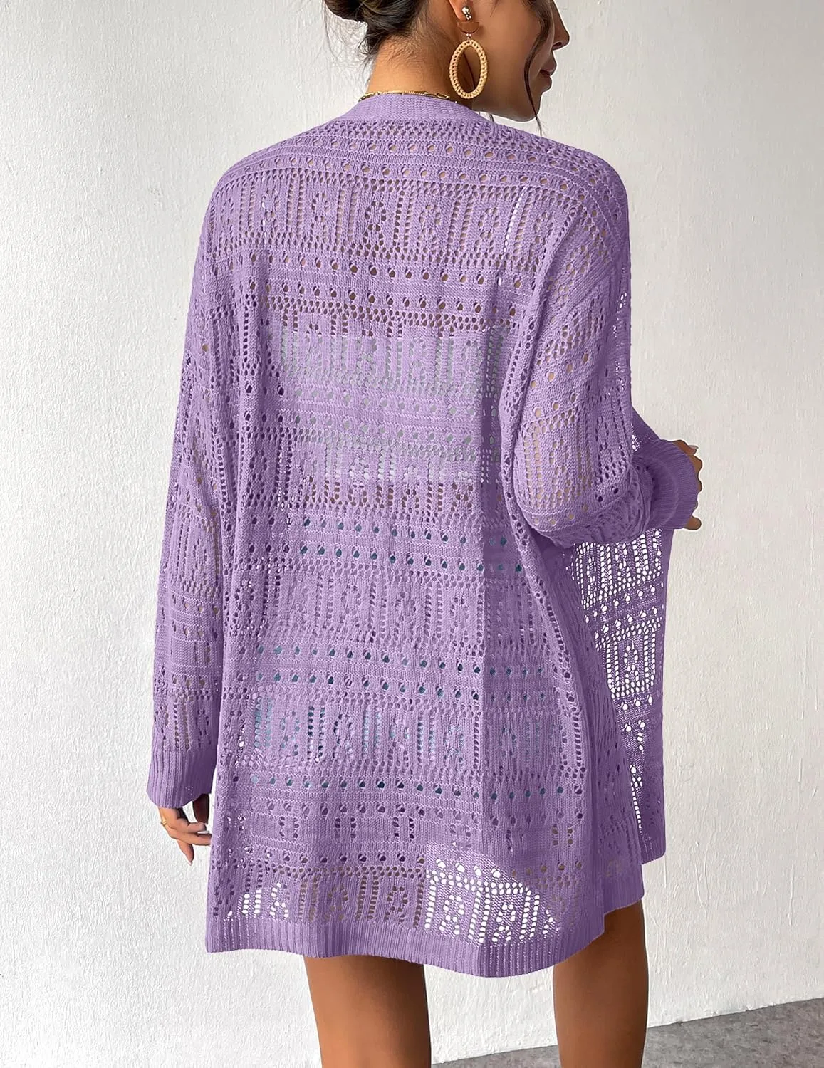 Zeagoo Womens 2025 Summer Crochet Cardigan Sweaters