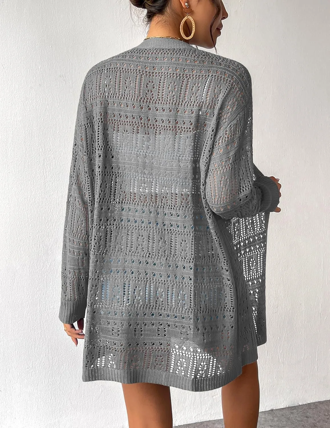 Zeagoo Womens 2025 Summer Crochet Cardigan Sweaters