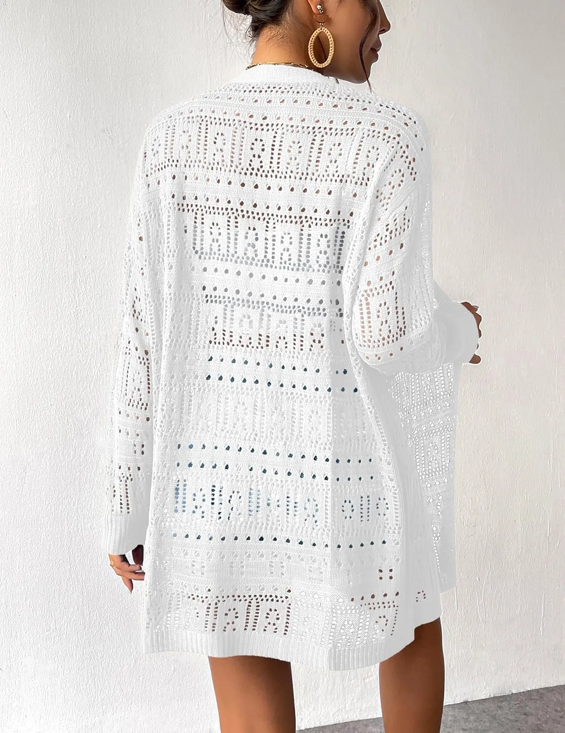 Zeagoo Womens 2025 Summer Crochet Cardigan Sweaters