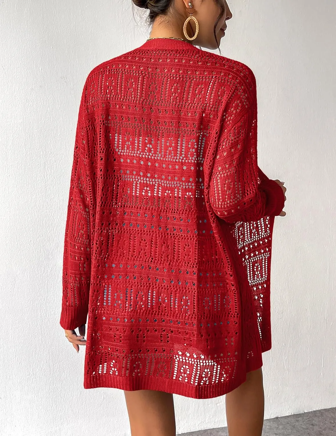 Zeagoo Womens 2025 Summer Crochet Cardigan Sweaters