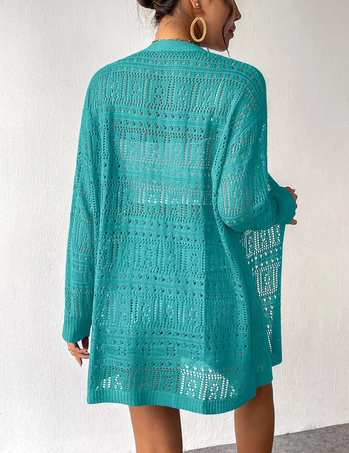 Zeagoo Womens 2025 Summer Crochet Cardigan Sweaters